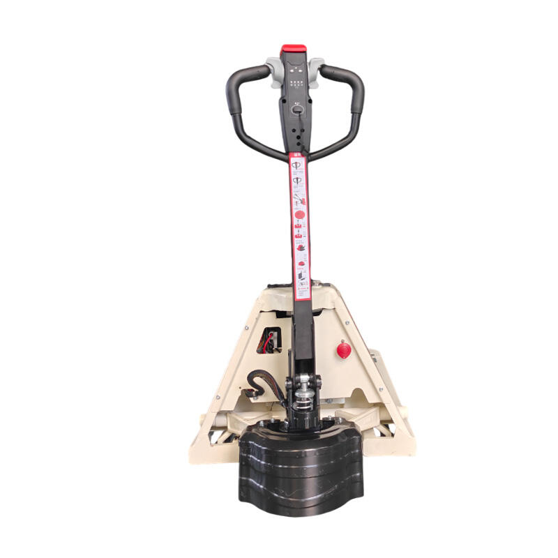 White Electric Pallet Truck