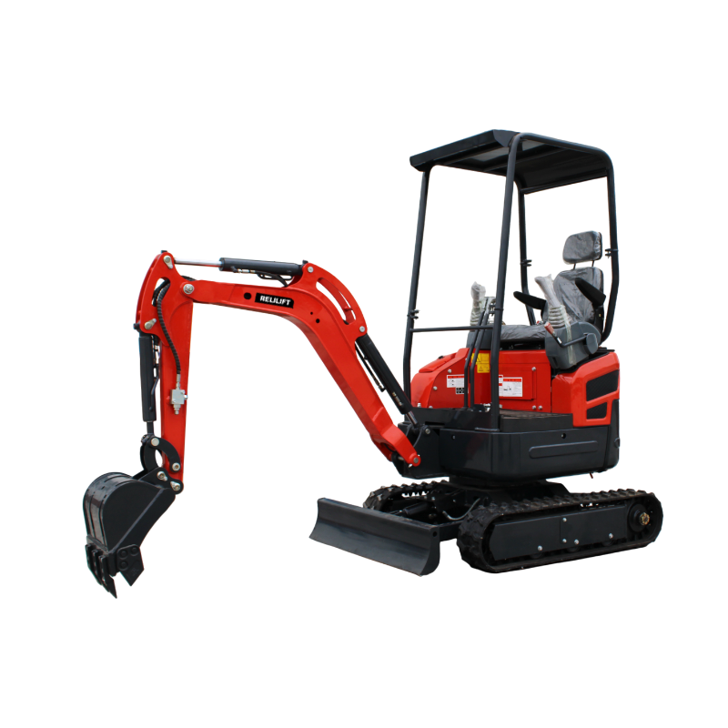 excavator mini roșu 17