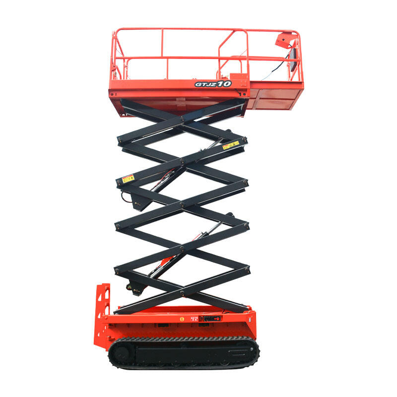 Crawler Scissor Lift - All-Terrain Elevation Equipment for Rough Surfaces