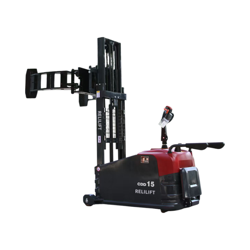 Elektrikong stacker na may klinp