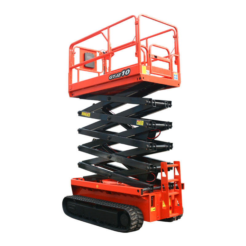 Crawler Scissor Lift - Peralatan Elevasi Multiterain untuk Permukaan Kasar