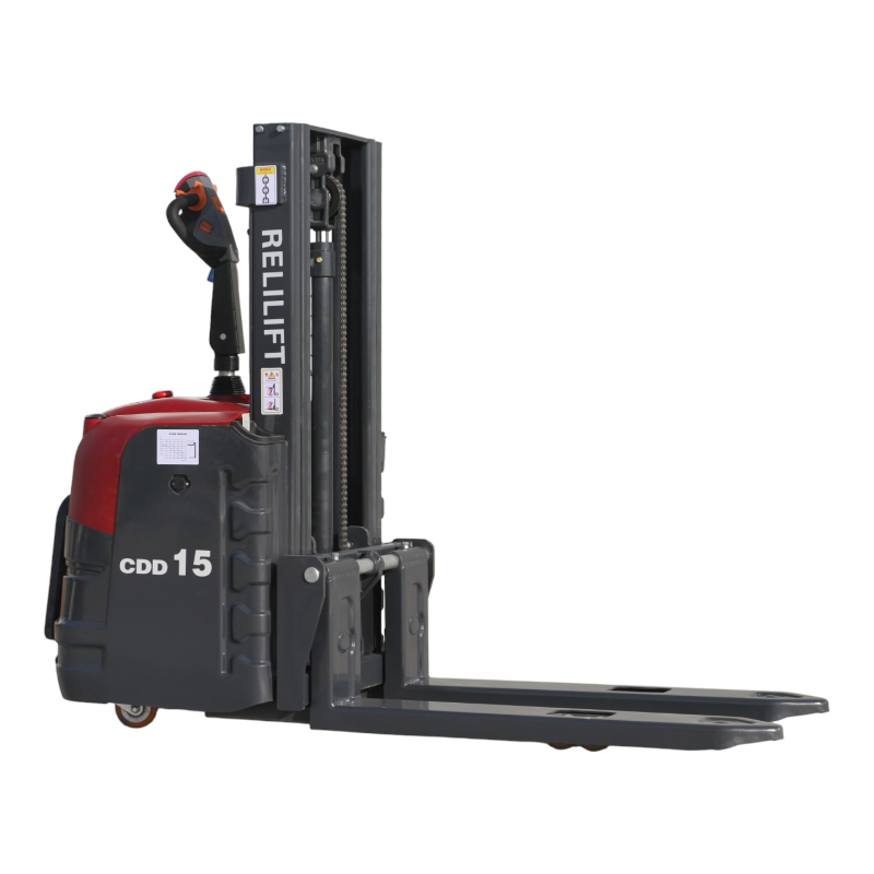 1.5 Ton Full Electric Stacker with 2m Lifting Height (Red Series)