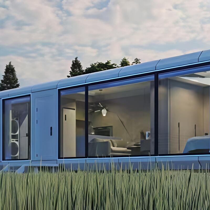 Blue Apple Pod Mobile Living Cabin - All-In-One Portable Kitchen & Living Space for Leisure Retreats