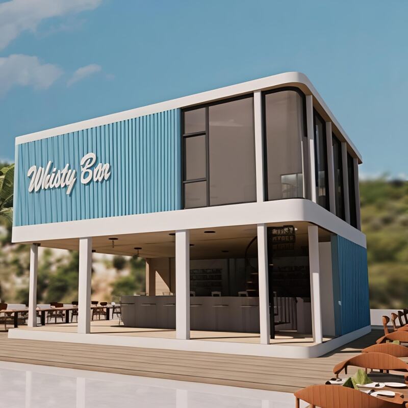 Portable Shipping Container Bar - Modular Outdoor Commercial Bar for Resorts & Events