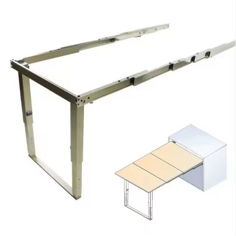 Flat push-pull folding table accessories (with feet)