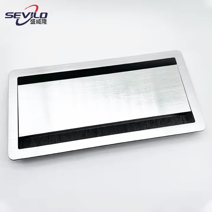 Pasacables de aleación de aluminio premium para muebles modernos