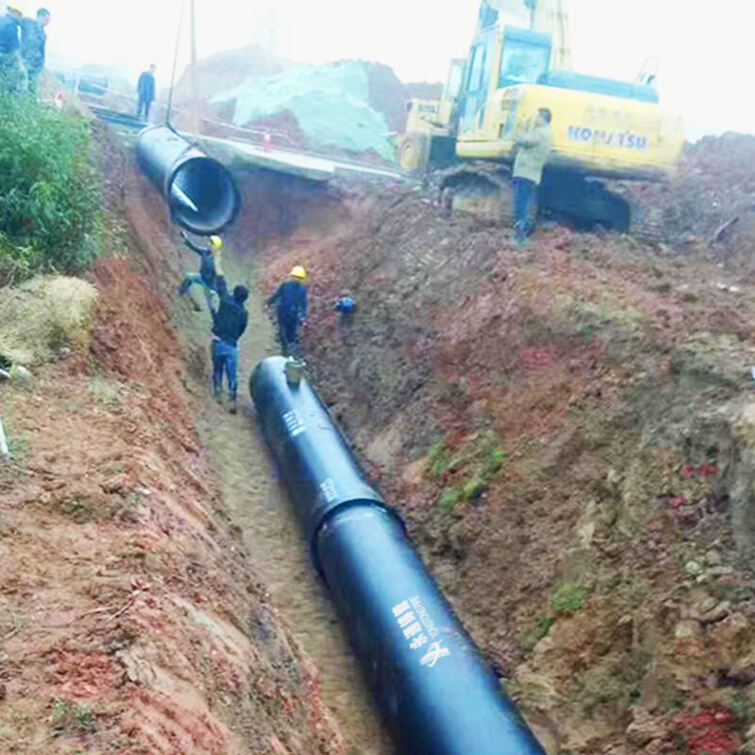 Cast pipe construction