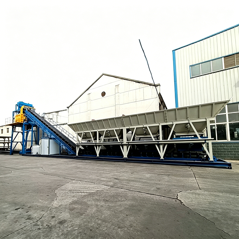 Přizpůsobitelná stacionární betonární stanice řady HZS pro infrastrukturu