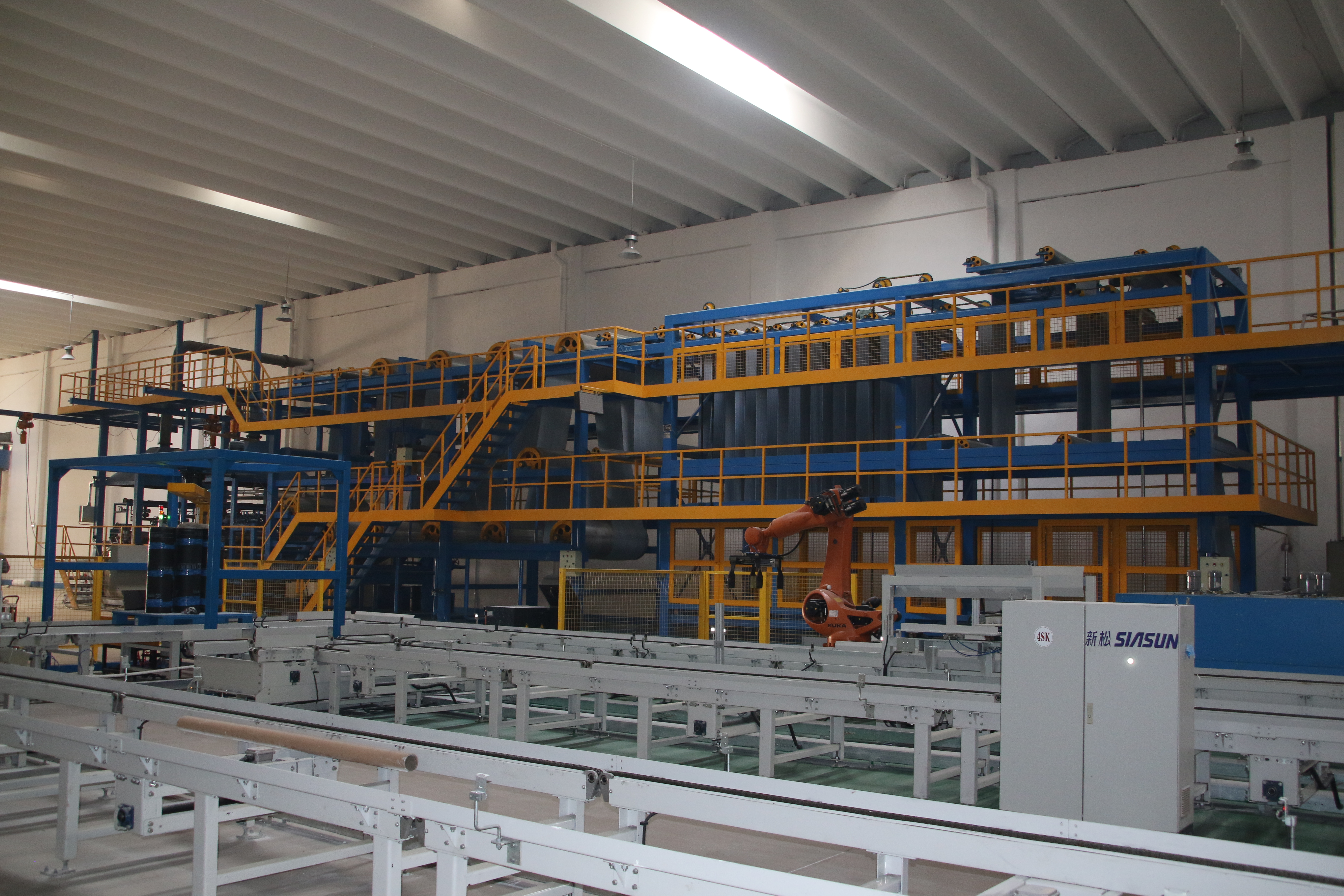 Self adhesive membrane production line
