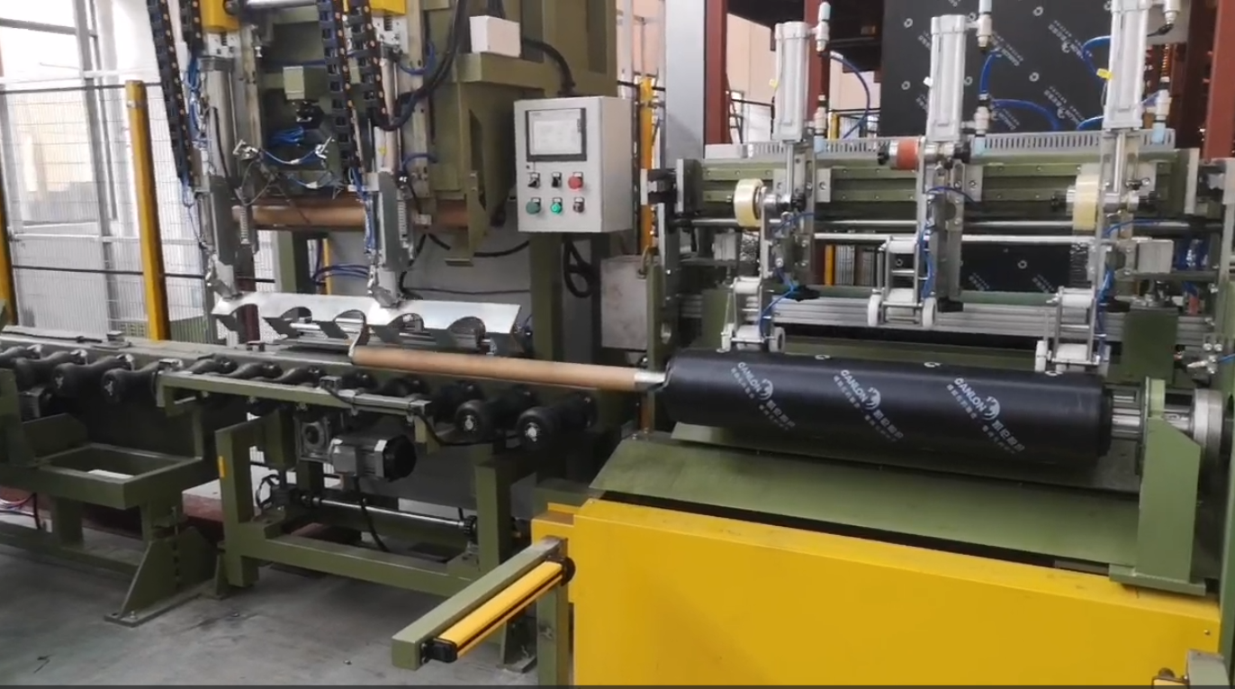 What causes edge curl in a pre-applied membrane production line output?