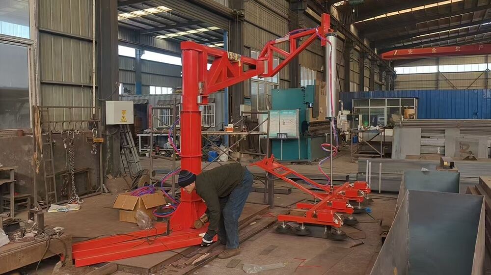 Column mounted Swing Arm Locking Vacuum Lifter