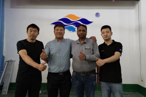 Indian customers came and visited Hisena factory