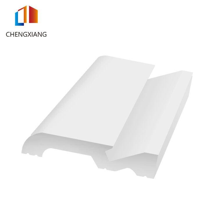 White PS Baseboard Skirting Board with LED Light, 100mm*18mm