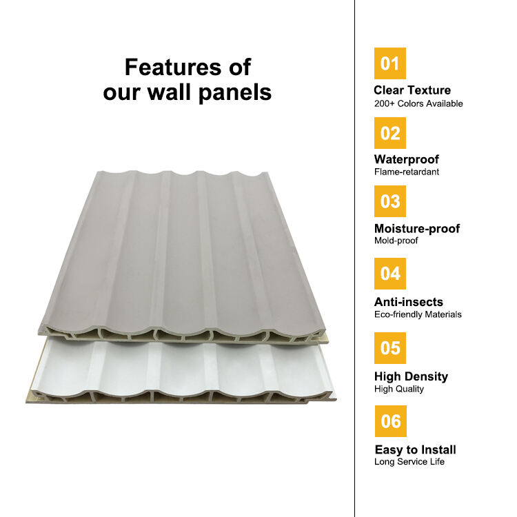 WPC White Wall Panels Living Room