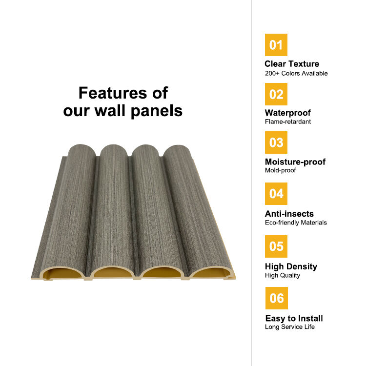 Grey Ribbed WPC Wall Panels, China Grey Ribbed WPC Wall Panels ...