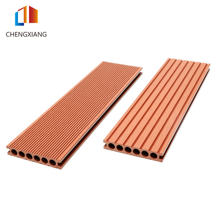 Wpc/Pvc Decking Boards, Red Black Gray