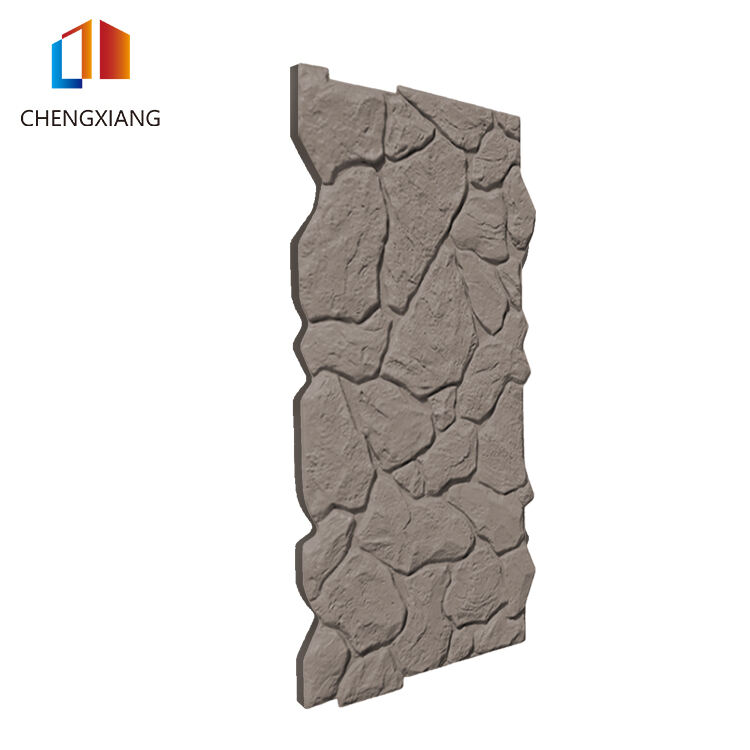 China Polyurethane PU Stone Wall Cladding Texture， 1200mm*600*40mm 