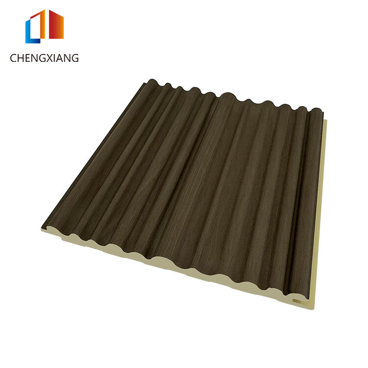 Black WPC Wall Panel Design, 159mm*11mm