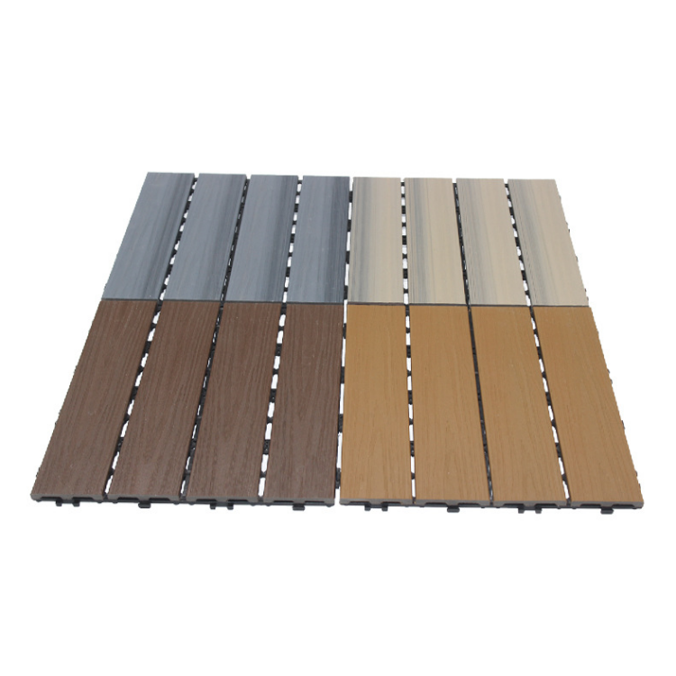 Co-extruded Wood Synthetic WPC Decking Board for Exterior