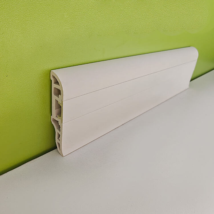 50mm 2 inch pvc skirting board baseboard moulding white colour