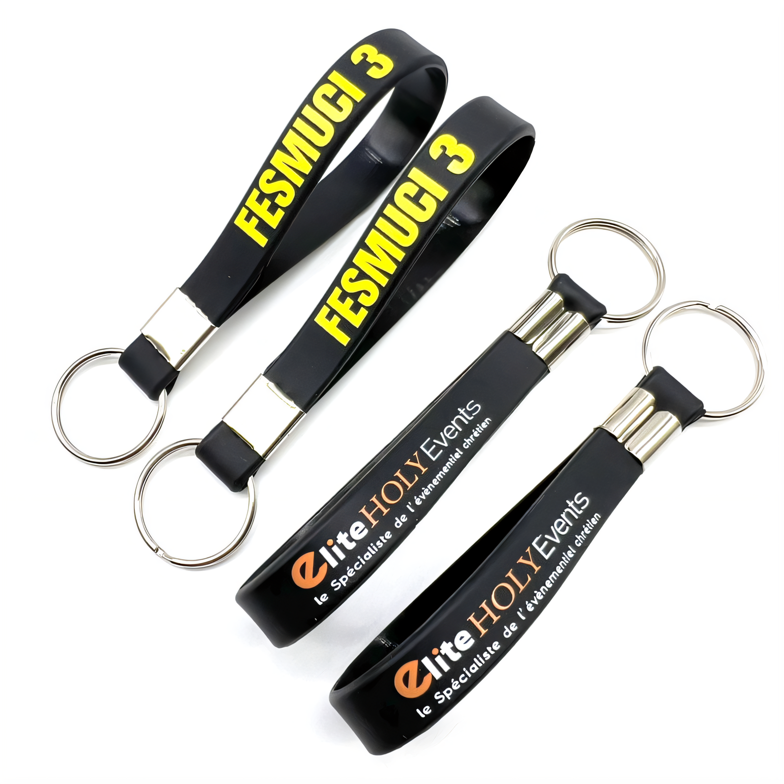 Silicone Wristband Keyring