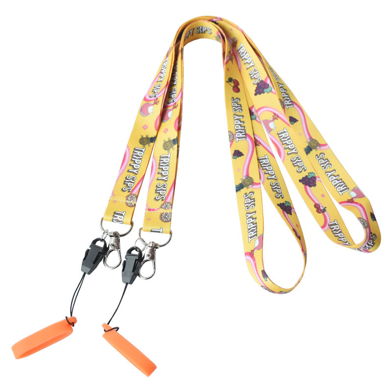 lanyard with silicone ring holder
