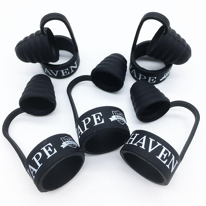 Vape band with caps