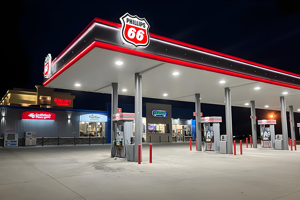 Does cranking up the brightness of an led gas price sign really spike power costs?