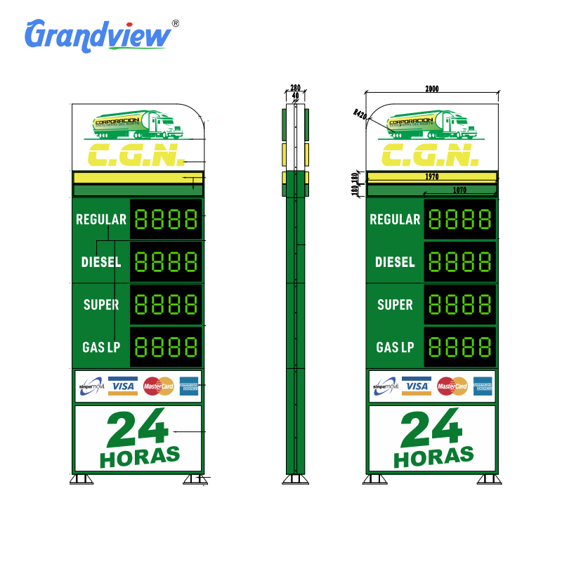 Acrylic Led Na May Ilaw na Pylon Sign Direksyon ng Pylon Signboard ...