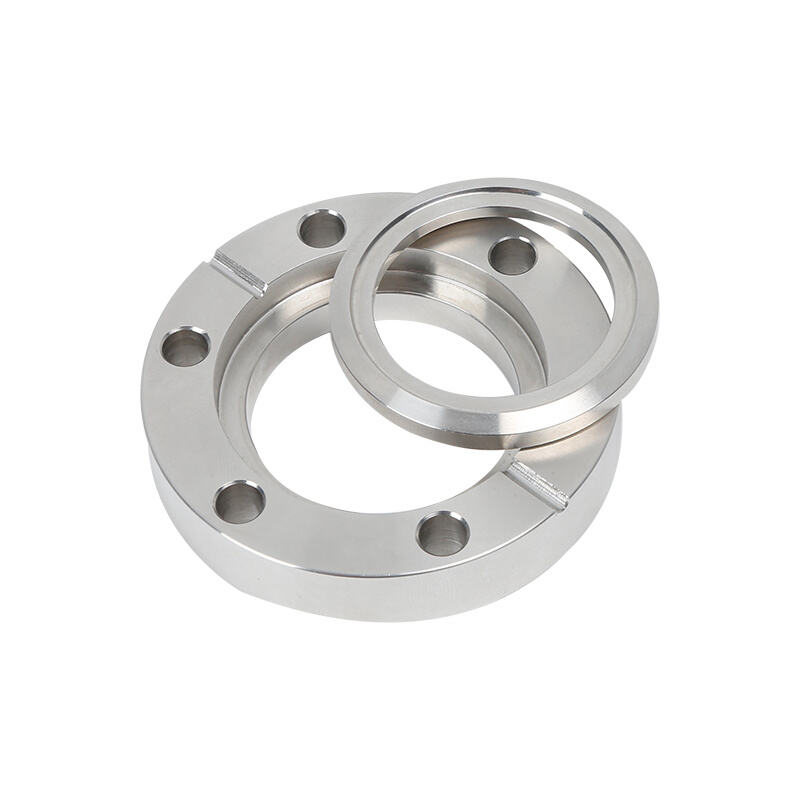 GWR01 CF Rotatable Bored Blank Flange Tapped Holes CF16-CF250 High Vacuum Fitting SS304 SS316L Stainless Steel Flanges 1/2
