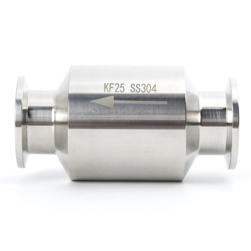 VCK01 KF Check Valve SS304/SS316L Stainless Steel Body with FKM Seals KF16-KF50 One-Way Quick NW16-NW50 Vacuum Flange 