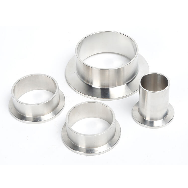 FLW SS304/SS316L Stainless Steel L=20/30/40/50/70MM Half Nipple Vacuum KF/NW Socket Weld Flanges KF16-KF50 High Quality NW10-NW50 Vacuum Welded Fitting