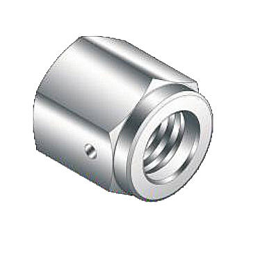 Stainless Steel High Flow Female Nut QCR Fitting SS316L VCR Vacuum High Purity Fitting BA/EP Leak Test Port