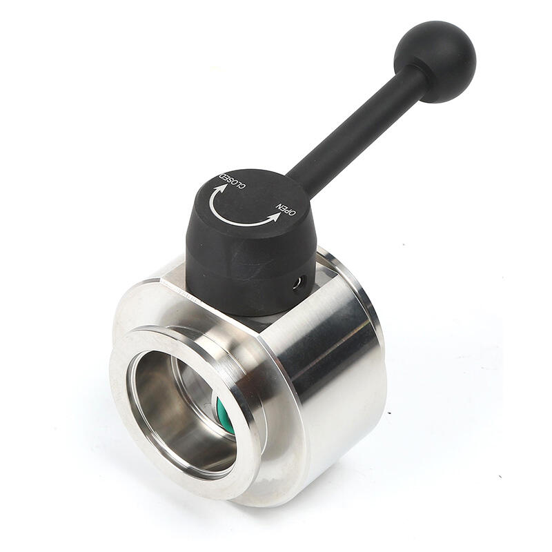 KF Flange Butterfly Valve KF25/KF40/KF50 High Quality SS304/SS316L  Vacuum Swivel Valve Plate with FKM Seal Stainless Steel Flow By Adjusting NW25/NW40/NW50