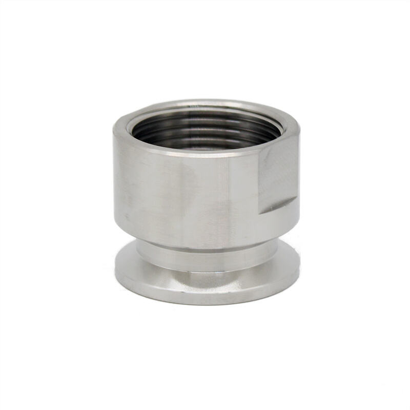FLF  SS304 SS316L KF/NW Female Adaptor Stainless Steel Vacuum Ferrule Connection Fittings PT/NPT Thread KF16-KF50 to 1/8