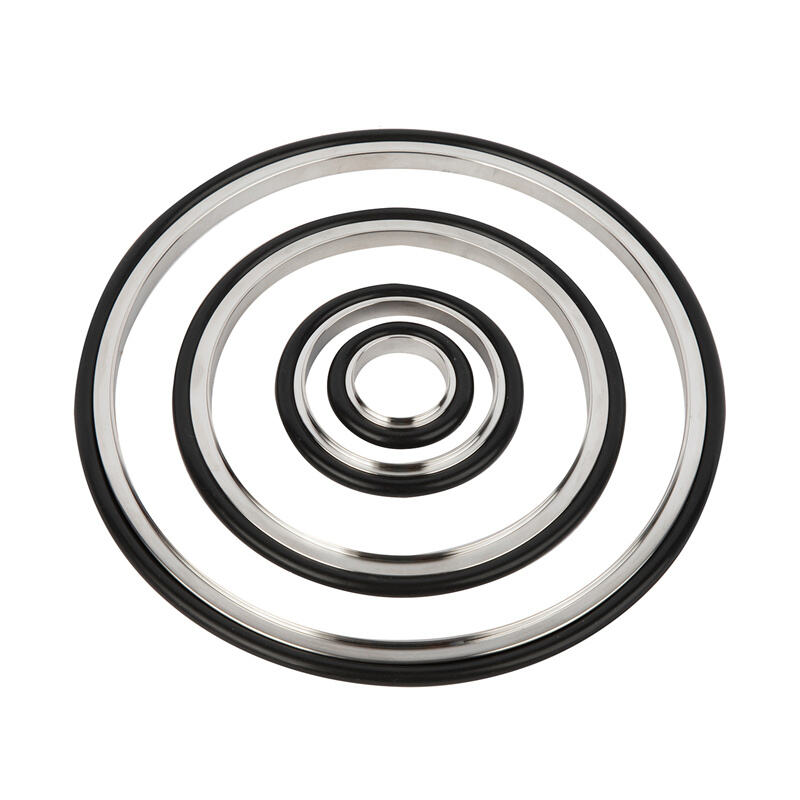 FLG Center Ring with 0-Ring SS304 SS316L Aluminum (FKM/EPDM/NBR) Vacuum KF/NW Washer Pipe Ring Fitting KF10-KF50 High Quality 