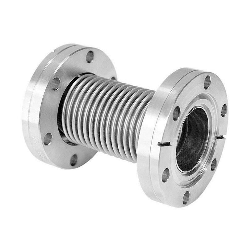 FVG01 CF Bellows SUS304 SUS316L Stainless Steel Forged CF16/CF35/CF63 Flexible Bellows Hose High Vacuum Fitting Fixed Rotatable Flange 