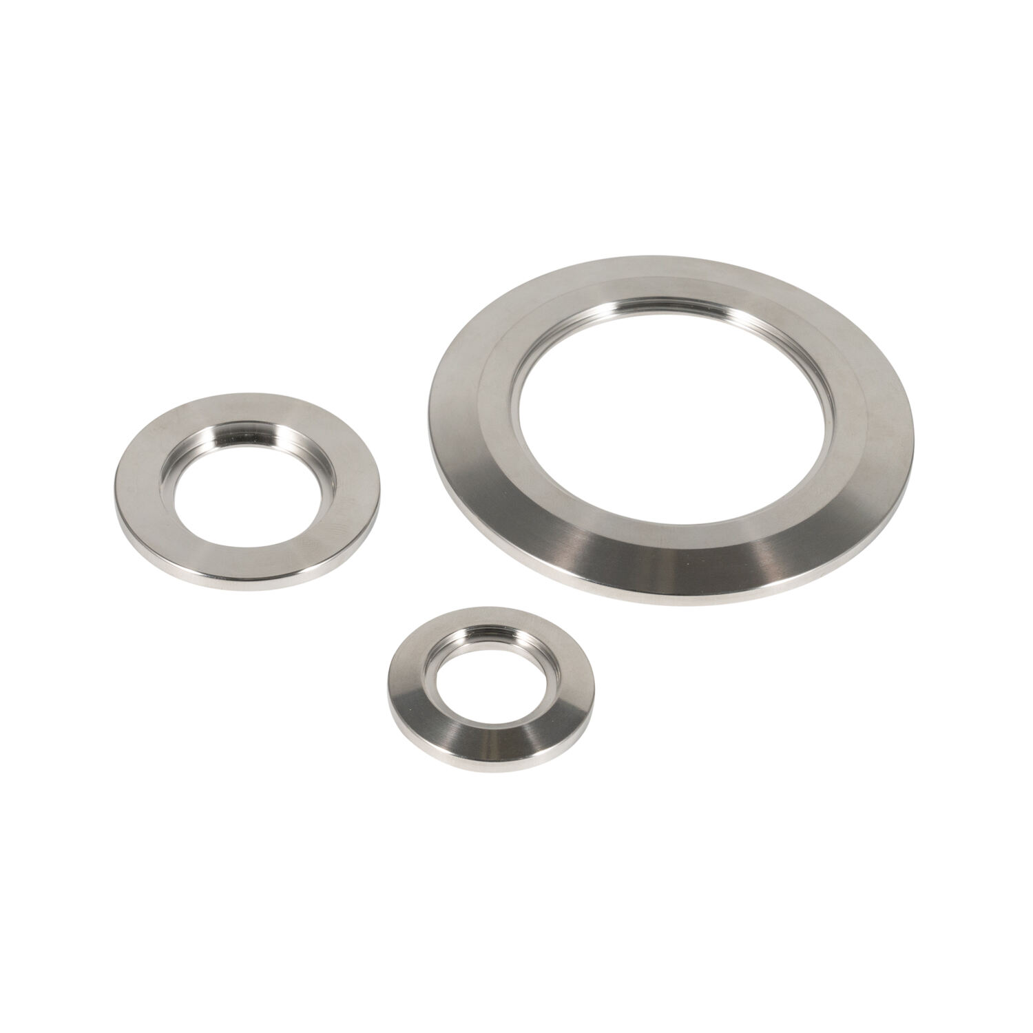 FBA81 Vacuum Flange Bored Weld KF16-160 OD12mm--OD57mm Stainless Steel SS304 SS316 Pipe Fittings NW16-160 KF Flange  OD1/2