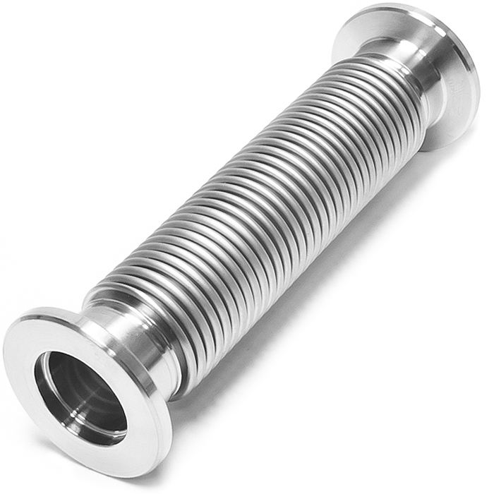 FVK01 KF/NW Bellows Vacuum Fitting Flexible Corrugated KF16-KF100 Hose Forged Bellows Stainless Steel SS304 Spiral Tube Bendable Length L can Be Customized