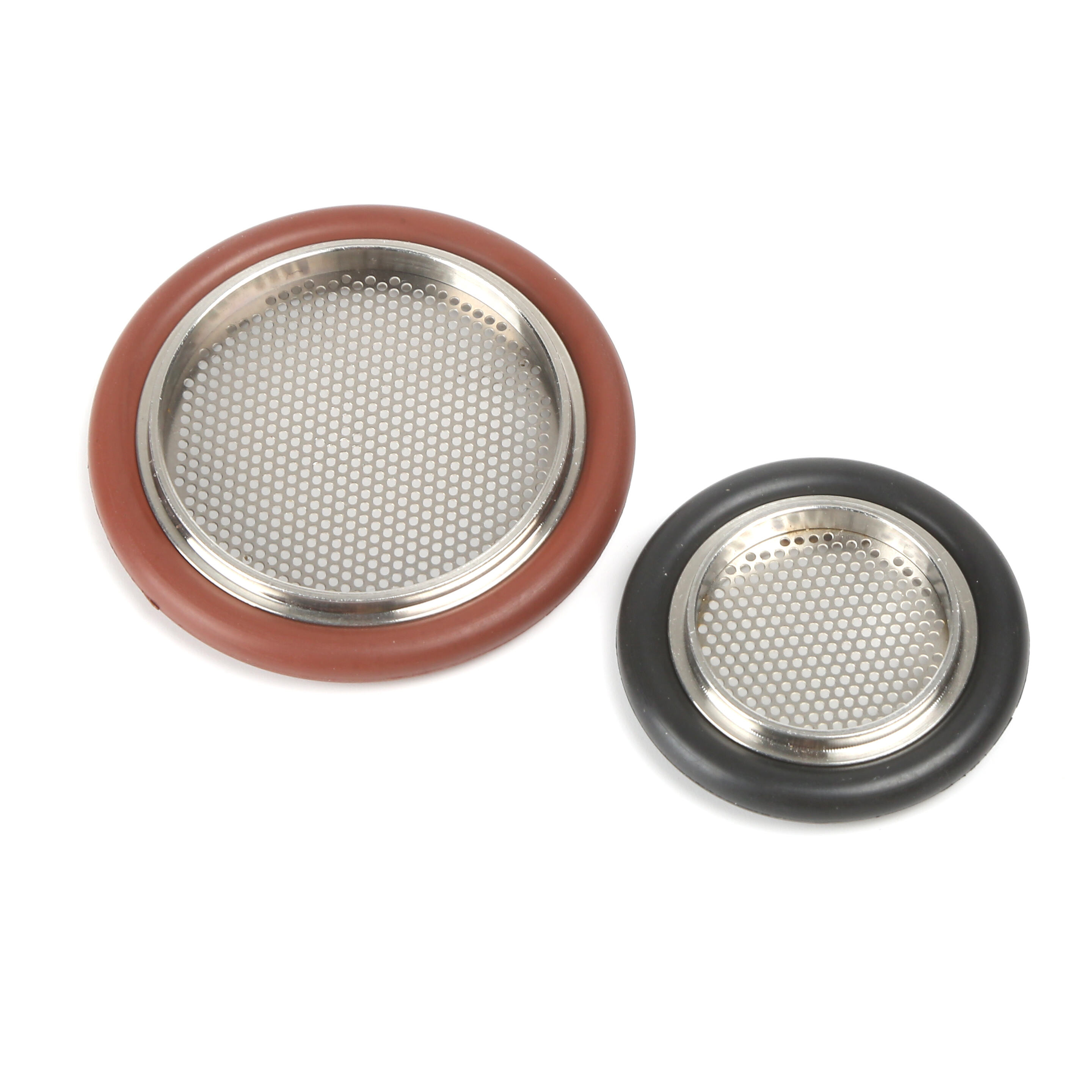 FLG Centering Ring Assembly with Screen ISO-KF Flange Stainless Steel （FKM/NBR/EDM） O-Ring Vacuum Fittings KF16/KF25/KF40/KF50
