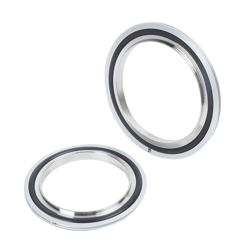 FLG SS304 Stainless Steel Ring NW16/NW25/NW40/NW50 O-Ring Vacuum Fitting Center Ring with Ring & O-Ring