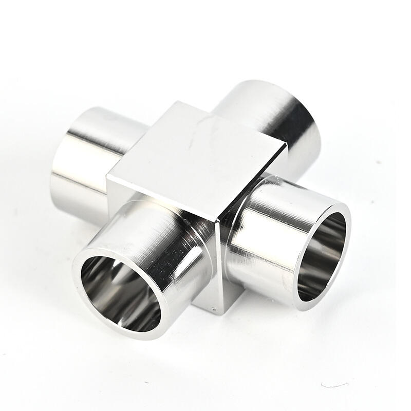 Flow Path For Cross SS316L Ultra High Purity Weld Fittings Cross To Provide Smooth Micro Weld Fittings Stainless Steel Ultra High Purity Weld Fittings