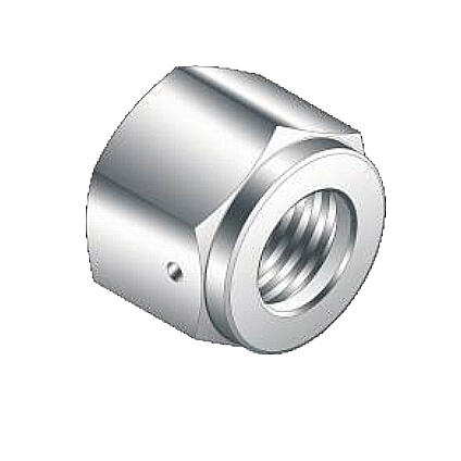 High Purity Female Nut Stainless Steel QCR VCR Vacuum Fitting SS316L Female Nut with Leak test Port BA/EP