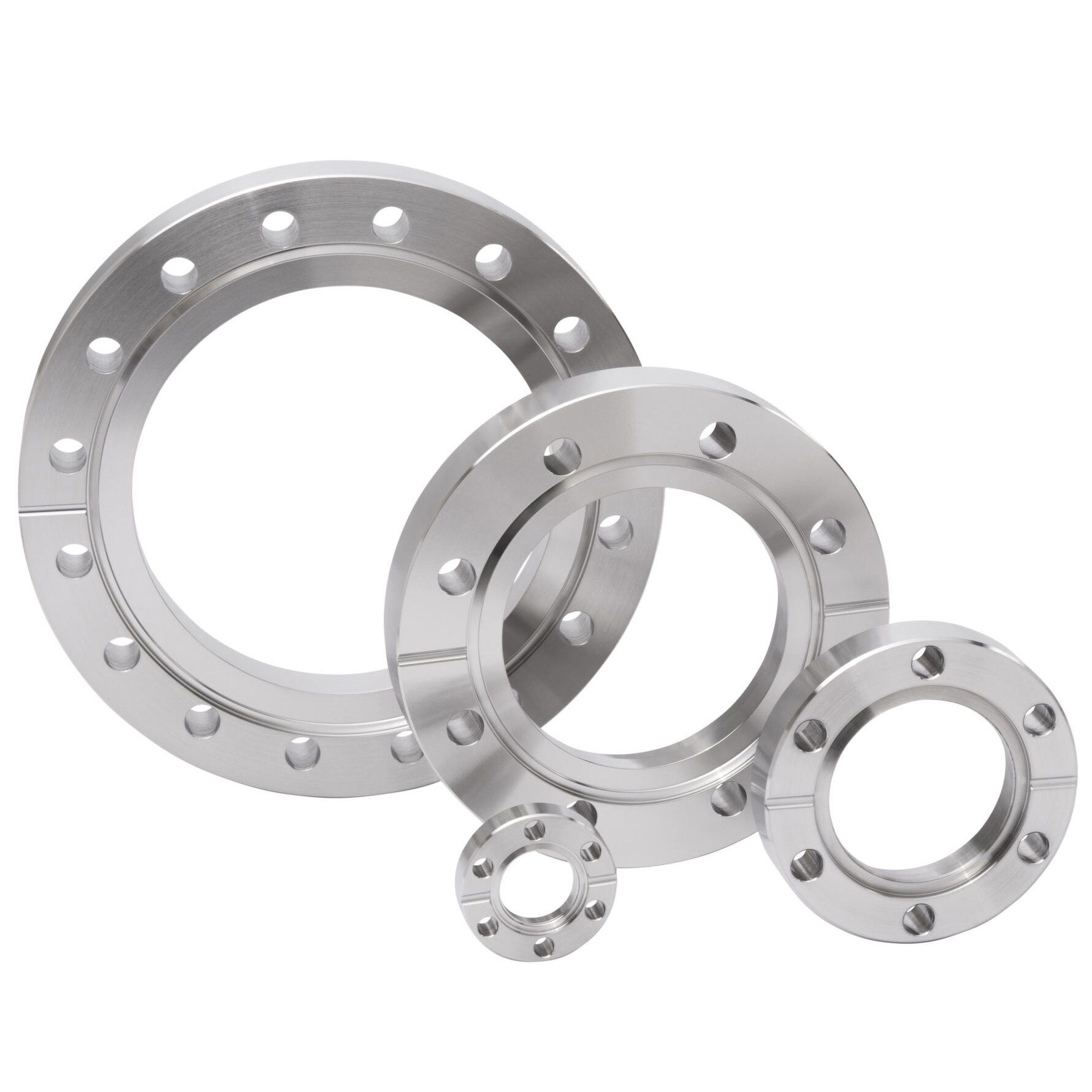 GWD01 CF Double Face Flanges High Vacuum Fitting SS304 SS316L Stainless Steel Thru Holes CFF16-CF250 3/4