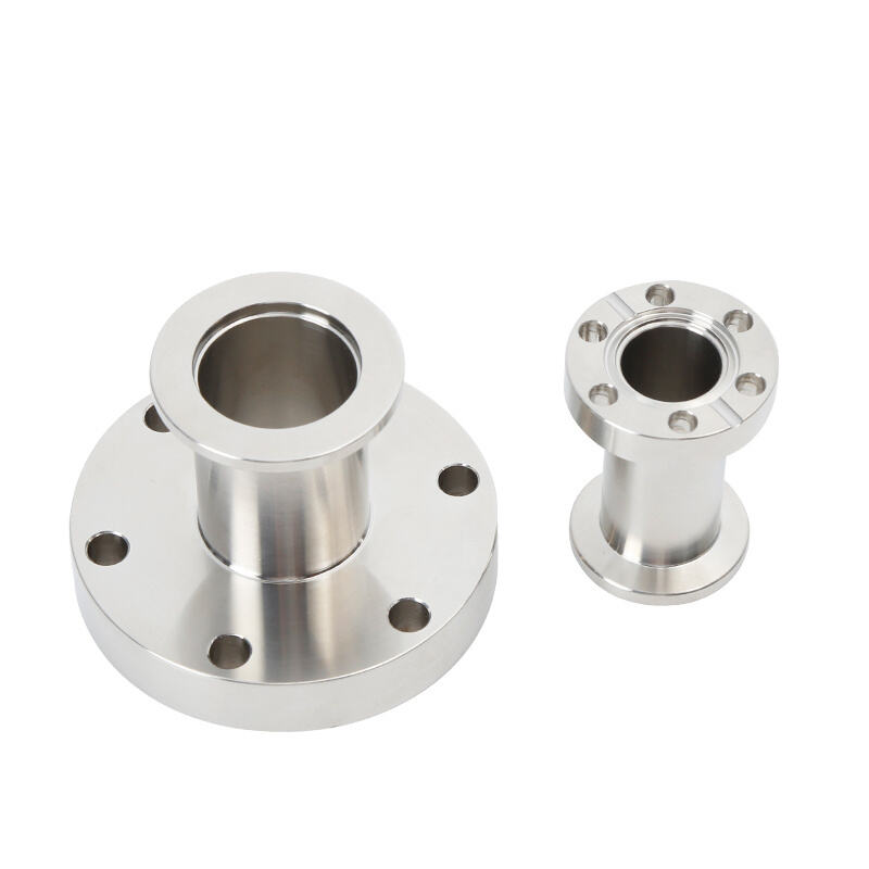 FRK SS304/SS316L Stainless Steel NW Reducing Adaptor Vacuum Connector Pipe Fittings CF to KF Flange Reducer
