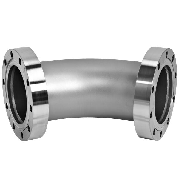 FEG01 High Vacuum Flange Stainless Steel SS304 SS316L CF 90 Degree Elbow Rotatable Bend CF16-CF100 Flange Thru Holes 3/4