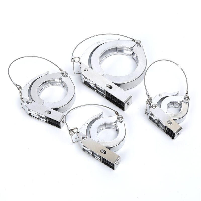 FCC82 Quick Toggle Clamps Aluminum KF/NW Vacuum Lanyard with Spring Loaded Release KF16-KF50 Pipe Fitting High Quality NW16/NW25/NW40/NW50 Quick Toggle Clamps 