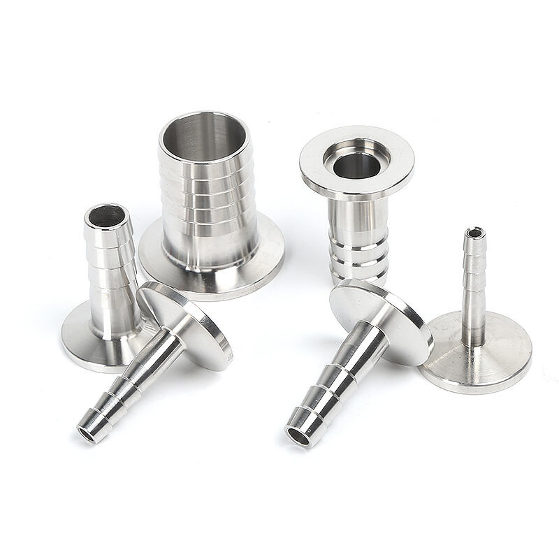 FLH KF Hose Barb Adapter Vacuum SS304 SS316L Stainless Steel  Fitting