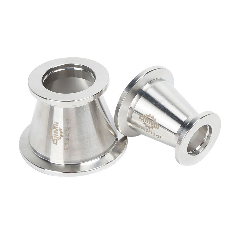  FRK KF SS304/SS316L Stainless Steel Vacuum Adaptor KF/NW Conical Reducing Flange Pipe Fittings