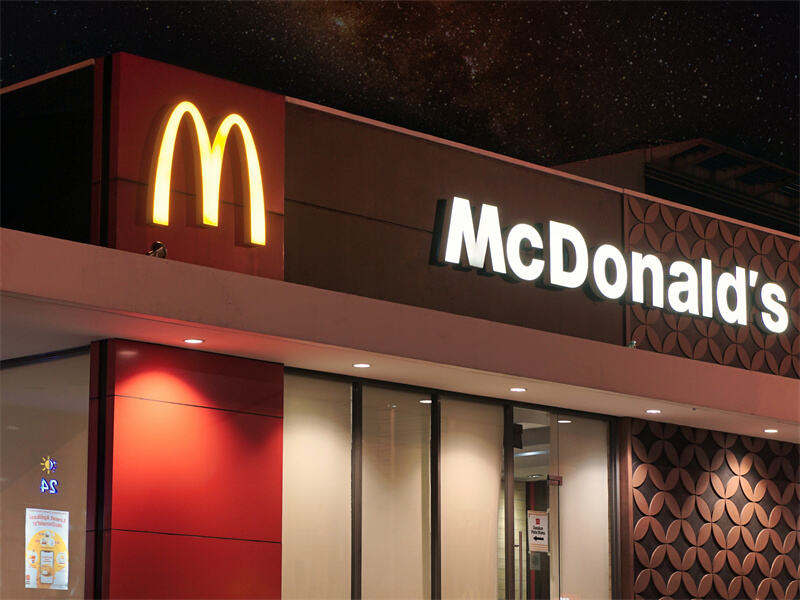 McCafe Retail Restaurant Signboard